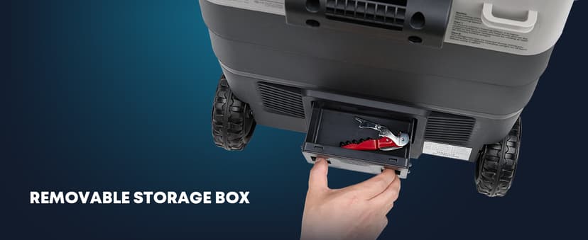 Kohree 12V Car Refrigerator, 53 Quart (50L) Portable Refrigerator, Dual Zone -4℉-68℉ Car Fridge Portable Freezer 12/24V DC and 100-240V AC for RV, Camping,Travel