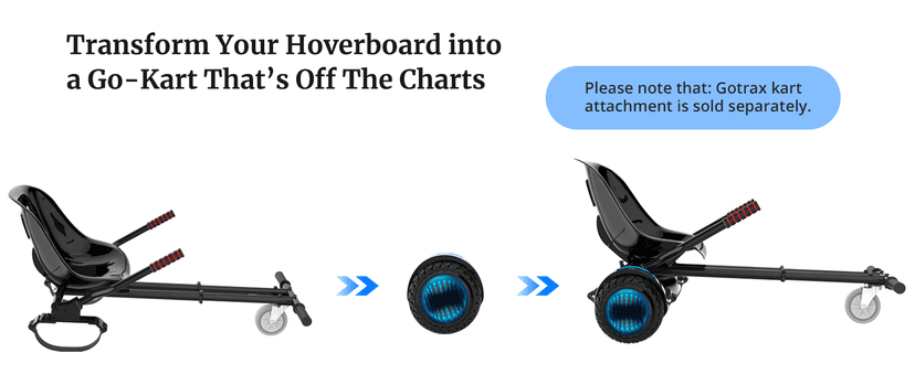 Gotrax Hoverboard with 6.5" LED Wheels & Headlight, Max 4/5/6Miles Range, 6.2mph Power by Dual 200W Motor, UL2272 Certified and 50.4Wh/65.52Wh/93.6Wh Battery Self Balancing Scooters for 44-176lbs Kids
