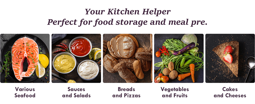 Vacuum Sealer Machine 90Kpa 6-in-1 Compact Food Vacuum Sealing Preservation System with Cutter | 2 Bag Rolls | 5 Pre-cut Bags | Dry&Moist Modes | ETL Listed (Gray)