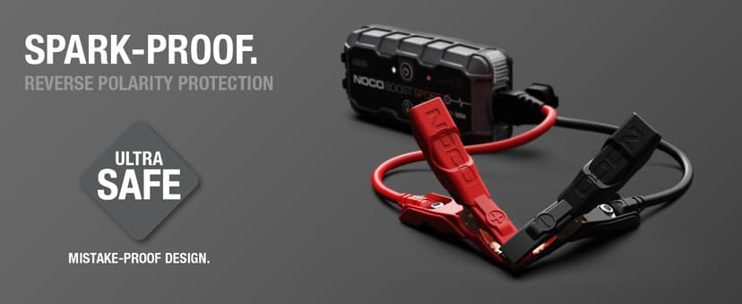 NOCO Boost GB20: 500A UltraSafe Jump Starter – 12V Lithium Battery Booster Pack, Portable Jump Box, Power Bank & Jumper Cables - for 4.0L Gas Engines