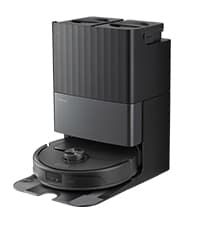 roborock Qrevo S Robot Vacuum and Mop, Self-Drying, Auto Mop Washing, 7000Pa Suction, Self-Emptying & Refilling, 10mm Auto Lifting, 200RPM Spinning Mops, Smart Obstacle Avoidance, Black