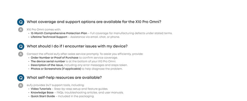 eufy X10 Pro Omni Robot Vacuum and Mop Combo, 8,000 Pa Suction, Dual Mops with 12 mm Auto-Lift and Carpet Detection, AI Obstacle Avoidance, Auto Mop Washing, Auto Drying, Self-Emptying, Self-Refilling