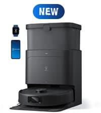 ECOVACS DEEBOT T30S Combo Robot Vacuum and Mop, All in One Cleaning Hub, 11000Pa, ZeroTangle Technology, TruEdge Adaptive Edge, Dual Self-Emptying, Hot Water Washing