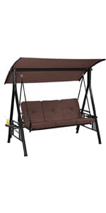 Yaheetech 3-Piece Outdoor Bistro Set w/Leaf Design, Rust-Resistant Cast Aluminum Table and Chairs for Balcony Backyard Garden