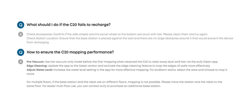 eufy Robot Vacuum Omni C20, Robot Vacuum and Mop Combo, Self Emptying, Auto Mop Washing and Auto Drying for Hands-Free Cleaning, 7000 Pa Powerful Suction, 3.35-Inch Design, All-in-One Station