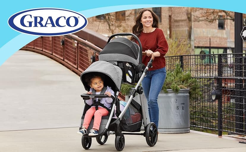 Graco Modes Nest2Grow Travel System, Ren with Expandable Double Stroller