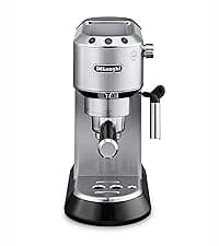 De'Longhi 15-Bar Pump Espresso Machine with Milk Frother & Temperature Control - Compact Home Barista Coffee Maker for Espresso, Latte, Cappuccino & Iced Coffee, Easy to Clean Design
