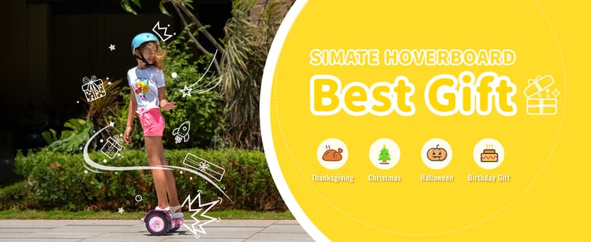 6.5" Bluetooth Scooter, LED Lights & APP & Music Speaker, Long Battery Life, Gifts for Kids & Adults & Girls & Boys, for All Ages