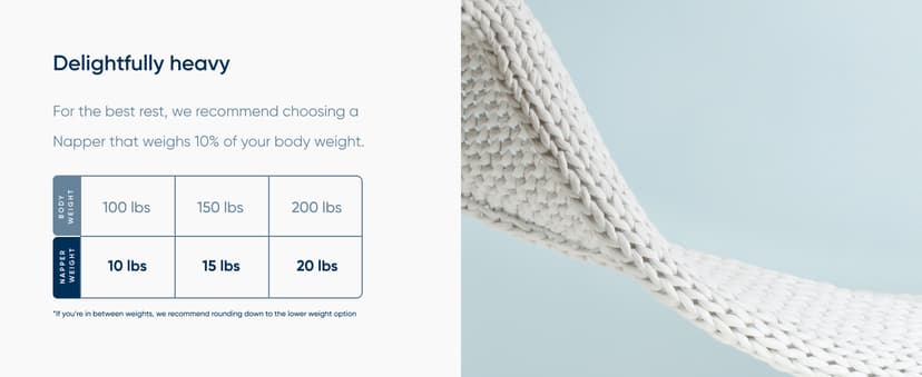 Bearaby Cotton Hand-Knit Weighted Blankets for Adults - Chunky Knit Blanket - Sustainable, Breathable, Organic, Cooling Weighted Blanket - Machine Washable (Moonstone Grey, 10 lbs, 40"x64")