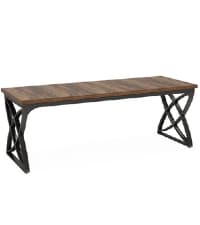 Tribesigns 78.7 Inches Long Computer Desk, Wooden Extra Long Desk, 2 Person Large Writing Table for Home Office, Brown