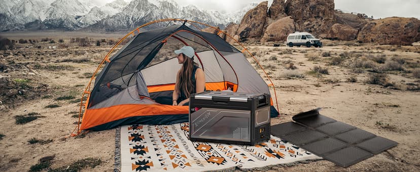 BougeRV 12 Volt Portable Refrigerator, 81 Quart Rocky V2.0 Dual Zone Car Fridge Freezer with LG Compressor, Compressor Cooler with App Control 12/24V DC, 110~240V AC for Camping, Travel, RV, Truck