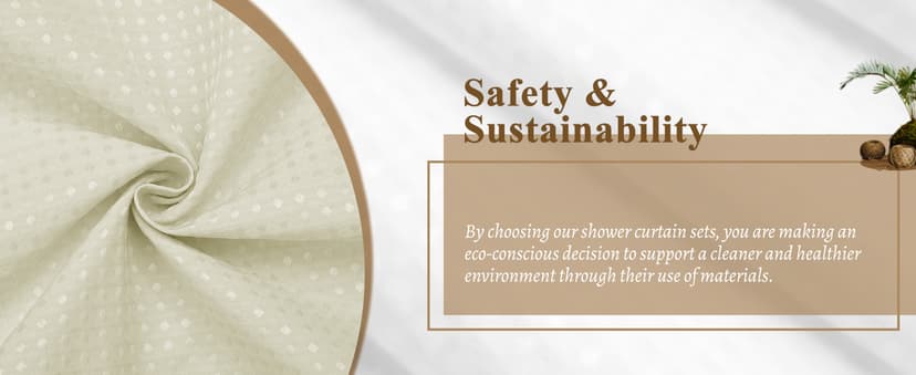 N&Y HOME Waffle Weave Shower Curtain with Snap-in Fabric Liner & Hooks Set - Hotel Style Cream Shower Curtain for Bathroom, Water-Repellent & Washable, Mesh Top Window - 71x72, Cream