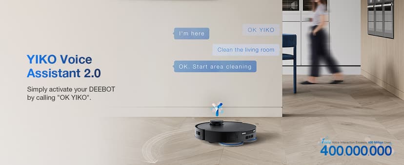 ECOVACS DEEBOT T30S Combo Robot Vacuum and Mop, All in One Cleaning Hub, 11000Pa, ZeroTangle Technology, TruEdge Adaptive Edge, Dual Self-Emptying, Hot Water Washing