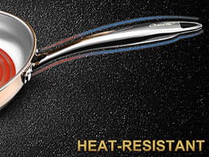 Whole Tri-ply 18/10 Stainless Steel Pot and Pan Set (10 Piece), Copper Pots and Pans Set with Stainless Steel Lid, Induction Cookware Set, Include Stock Pot, Saucepan, Frying Pan - Copper