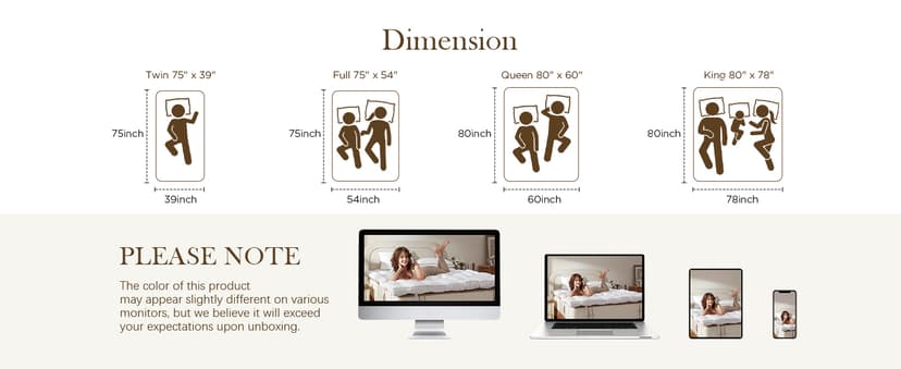 Decroom 3 Inch Memory Foam Mattress Topper Queen Size for Back Pain Relief, Thicked Down Alternative-Lined Mattress Pad,Filled with Breathable & Soft Memory Foam Pillow Top, 80x60x3 Inch