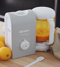 BEABA Babycook Neo Baby Food Maker | Non-Toxic Glass & Stainless Steel | Trusted by Celebrity Moms | Sustainable Baby Food Processor | Global Leader | 34 Servings in 20 Mins