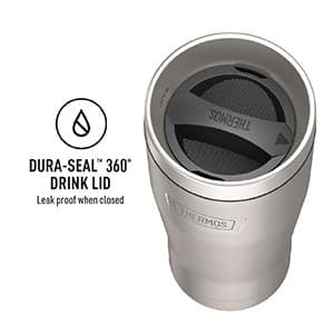 THERMOS ICON SERIES, Stainless Steel Tumbler, Matte Stainless Steel, 16 oz