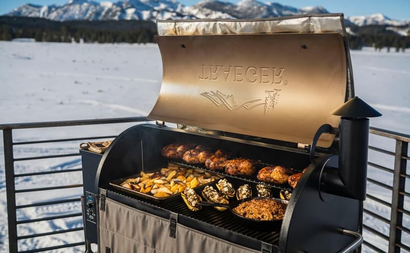 Traeger Grills Pro 34 Electric Wood Pellet Grill and Smoker, Bronze, 884 Square Inches Cook Area, 450 Degree Max Temperature, Meat Probe, 6 in 1 BBQ Grill