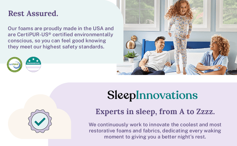 Sleep Innovations Dual Layer 4 Inch Memory Foam Mattress Topper, Queen Size, Ultra Soft Support, 3 Inch Cooling Gel Memory Foam Plus 1 Inch Fluffy Pillow Top Cover