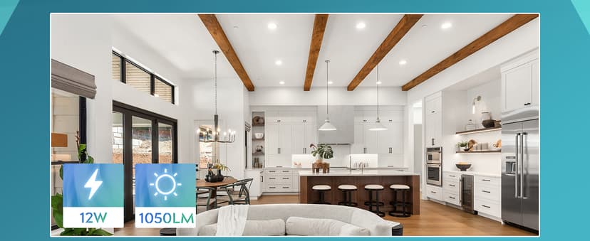 FREELICHT 24 Pack 6 Inch 5CCT Ultra-Thin LED Recessed Ceiling Light with Junction Box, 2700K/3000K/3500K/4000K/5000K Selectable, 1050LM Brightness, Dimmable Canless Wafer Downlight, 12WEqv110W-ETL&FCC