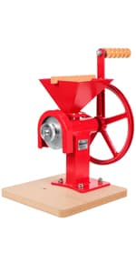 Manual Hand Grain Mill. Corn Wheat Flour Grinder. Masa Peanut Butter Maker. Stainless Steel Burrs