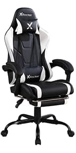 X Rocker PC Computer Gaming Desk Chair with Wheels, College Dorm Room Essentials for Guys and Girls, Adjustable, Ergonomic Office Chair for Gamers