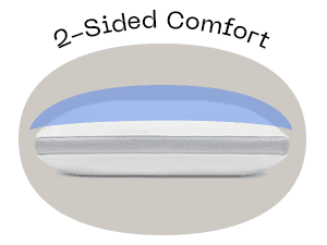 Coop Home Goods Cool+ Crescent Adjustable Pillow, Queen Size Plus Shaped Memory Foam Pillows with Cooling Gel, Neck Support, Back or Side Sleeper Pillow, CertiPUR US/GREENGUARD Gold