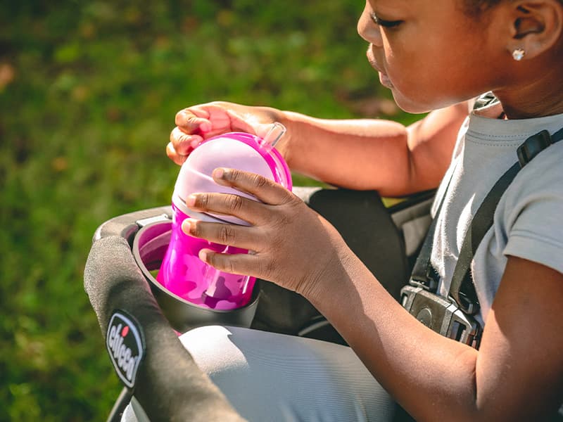 Chicco TRE® Jogging Stroller, All-Terrain Stroller, Compatible with Chicco Infant Car Seats (not Included), Baby Travel Gear | Galaxy/Black