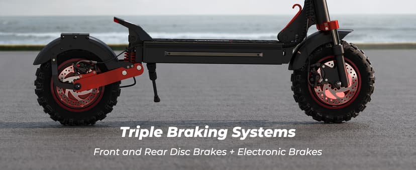 iScooter Electric Scooter, 40/43/50 Miles Long Range & 28/38 MPH Top Speed E Scooter, 10/11/12" Offroad Pneumatic Tire Scooter for Adults with Turn Signals, Double Braking Systems, APP and Storage Bag