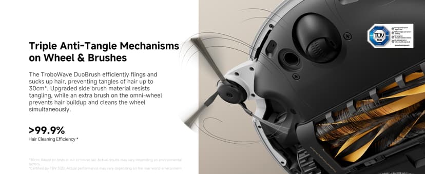 Mova V50 Ultra Complete Robot Vacuum and Mop Self-Cleaning, 24,000 Pa Suction, Liftable Navigation with Obstacle Overcoming and Warm Water Mopping with DuoSolution System Designed for Pets, White