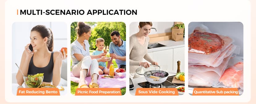 95kpa Vacuum Sealer Machine, Commercial Full Automatic Food Sealer, Food Vacuum Sealing Machine with Cutter, 10 Pre-cut Bags & Bag Rolls and Accessory Hose, Fully Starter Kits, Black