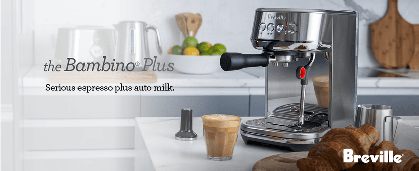 Breville Bambino Plus Espresso Machine BES500BSS, Brushed Stainless Steel