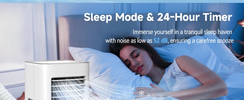8500 BTU Portable Air Conditioners, 3-In-1 Cooling AC Unit with Fan & Dehumidifier, Air Conditioner Remote Control & Sleep Mode, Cools up to 450 sq.ft, Installation Kit for Rooms/Studios/Offices