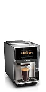 Bosch 800 Series Fully Automatic Espresso Machine – 36 Drinks with Coffee World, Cold Brew, Double Cup, Integrated Milk Container, Smart Features, in Stainless Steel