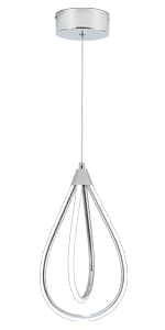 MAYNA Modern LED Pendant Light Fixture, Contemporary LED Chandelier with Irregular Ring Lights, Adjustable Modern Chandeliers for Dining Room Kitchen Entryway Living Room Bedroom, 6000K Daylight