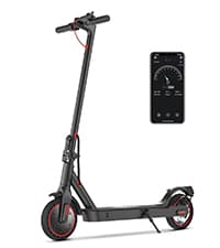 iScooter Electric Scooter with Seat, 37/21 Miles Long Range & 28/19/15.6 MPH Top Speed, 14"/12"/10" Pneumatic Tire, Height Adjustable Seat & Handlebar, Dual Suspensions Commuting Scooter with Basket