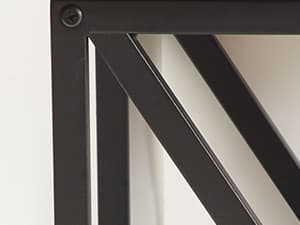 End Tables Living Room Set of 2, 16" D x 16" W x 24" H, Indoor End Tables Living Room with Storage Shelf, Square End Table Set of 2, X-Shaped Night Stands for Bedroom, Farmhouse Wood Side Tables