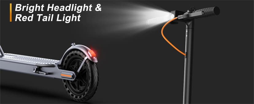 VOLPAM Electric Scooter, 350W/500W, 8.5"/10" Tires, 12/21/28 Miles Range, 16/19/22Mph, Folding E-Scooter with Dual Braking