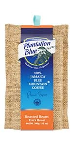 PREMIUM PLANTATION BLUE TRADITION CLASS EXPERIENCE 100% Jamaica Blue Mountain Coffee Medium Roasted and Ground (16oz)