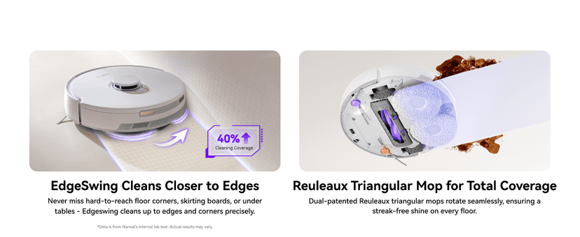 NARWAL Freo Pro Robot Vacuum and Mop Combo, Tangle Free Robot Mop, 8500Pa Powerful Suction, Self-Emptying, Auto Mop Washing, Auto Drying, Obstacle Avoidance, Ideal for Pet Hair and Hard Floor