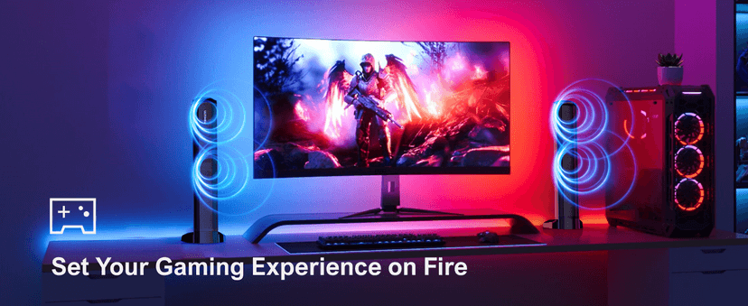 ULTIMEA 4.1ch Sound Bar for Smart TV with Dolby Atmos, 2-in-1 Bluetooth 5.3 Soundbar with Subwoofer, 280W Peak Power, 3 EQ Modes TV Soundbar, Bass Adjustable, HDMI eARC, Apollo S60, 2025 Upgraded