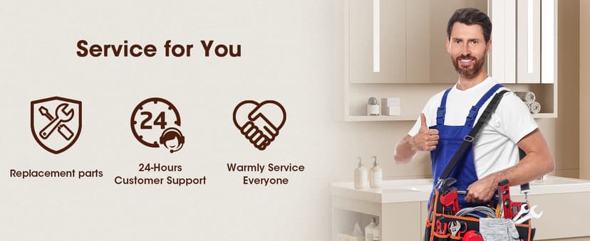 Brushed Gold Single Hole Bathroom Faucets, Single Handle Brass Bathroom Sink Faucet for 1 or 3 Holes, Vanity Faucet with Pop Up Drain and Supply Lines, Deck Plate