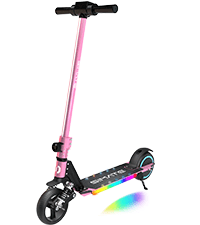 Scooter, Bluetooth Speakers and LED Light-Up Wheels, APP Control, Dual 250W Motors, 8.5 mph Max Speed & 8.5 Miles Max Range, Gifts for Kids Adults Girls Boys