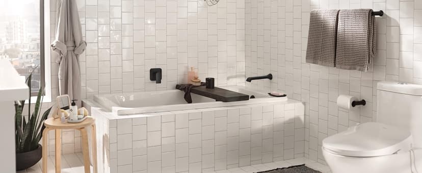 Moen 6702BN Genta LX One Handle Single Hole Modern Bathroom Sink Faucet with Optional Deckplate, Brushed Nickel