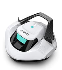 AIPER Cordless Robotic Pool Vacuum, Self-Parking Technology, Portable, Ideal for Above-Ground Flat Pool up to 40 Feet