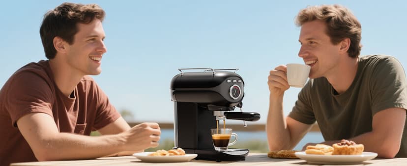 Espresso Machine, 20 BAR Pump Temperature Control, Compact Espresso Maker with Steam Milk Frother, Professional Coffee Makers for Home, Cappuccino, Latte, Gifts for Coffee Lover, Black