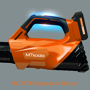 2025 Upgrade Leaf Blower, Leaf Blower Cordless with 2*2.6AH Batteries and Fast Charger, 450CFM &150MPH and 2 Speed Mode, Lightweight Electric Leaf Blowers for Lawn,Yard, Leaves, Dust,Snow Care(Orange)