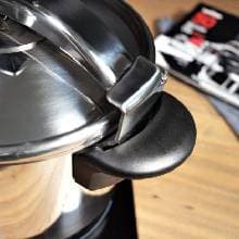 MAGEFESA Star Belly Pressure Cooker 10.6 Qt – 18/10 Stainless Steel, Rounded Bottom, 3 Safety Systems, Works on All Stovetops Including Induction, 8 PSI