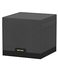 EAST OAK 28'' Propane Fire Pit Table, 50,000 BTU Steel Gas FirePit for Outdoor, Outside Patio Deck and Garden, CSA Certified Fire Table with Magnetic Lid, Cover-Storage Basket and Lava Rock , Black