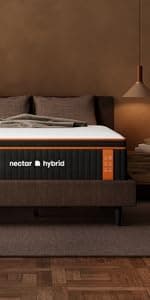 Nectar Hybrid California King Mattress 12 Inch - Medium Firm Gel Memory Foam - Steel Springs - Cooling Technology - 365-Night Trial - Forever Warranty